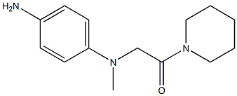 2-[(4-aminophenyl)(methyl)amino]-1-(piperidin-1-yl)ethan-1-one 구조식 이미지