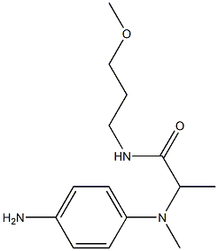 2-[(4-aminophenyl)(methyl)amino]-N-(3-methoxypropyl)propanamide 구조식 이미지