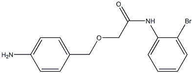 2-[(4-aminophenyl)methoxy]-N-(2-bromophenyl)acetamide Structure