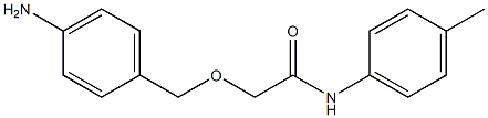 2-[(4-aminophenyl)methoxy]-N-(4-methylphenyl)acetamide 구조식 이미지