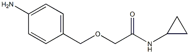 2-[(4-aminophenyl)methoxy]-N-cyclopropylacetamide 구조식 이미지