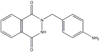2-[(4-aminophenyl)methyl]-1,2,3,4-tetrahydrophthalazine-1,4-dione 구조식 이미지