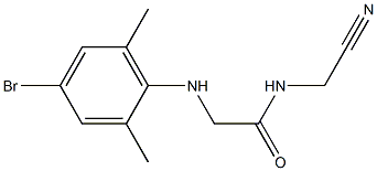 2-[(4-bromo-2,6-dimethylphenyl)amino]-N-(cyanomethyl)acetamide 구조식 이미지