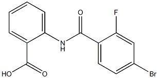 2-[(4-bromo-2-fluorobenzoyl)amino]benzoic acid Structure