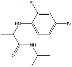 2-[(4-bromo-2-fluorophenyl)amino]-N-(propan-2-yl)propanamide Structure