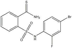 2-[(4-bromo-2-fluorophenyl)sulfamoyl]benzene-1-carbothioamide 구조식 이미지