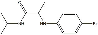 2-[(4-bromophenyl)amino]-N-(propan-2-yl)propanamide Structure