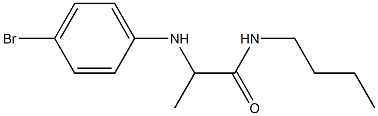 2-[(4-bromophenyl)amino]-N-butylpropanamide Structure