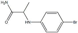 2-[(4-bromophenyl)amino]propanamide Structure
