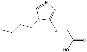 2-[(4-butyl-4H-1,2,4-triazol-3-yl)sulfanyl]acetic acid Structure