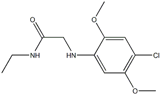 2-[(4-chloro-2,5-dimethoxyphenyl)amino]-N-ethylacetamide Structure