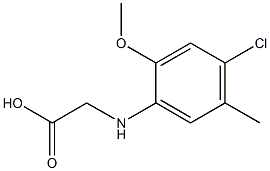 2-[(4-chloro-2-methoxy-5-methylphenyl)amino]acetic acid Structure