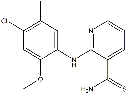 2-[(4-chloro-2-methoxy-5-methylphenyl)amino]pyridine-3-carbothioamide Structure