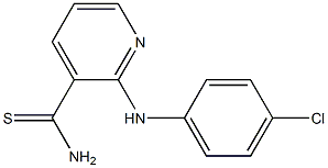 2-[(4-chlorophenyl)amino]pyridine-3-carbothioamide Structure