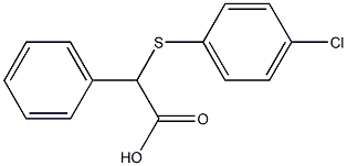 2-[(4-chlorophenyl)sulfanyl]-2-phenylacetic acid Structure