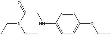 2-[(4-ethoxyphenyl)amino]-N,N-diethylacetamide 구조식 이미지