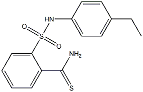 2-[(4-ethylphenyl)sulfamoyl]benzene-1-carbothioamide 구조식 이미지