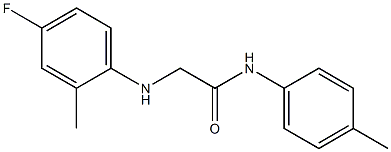 2-[(4-fluoro-2-methylphenyl)amino]-N-(4-methylphenyl)acetamide 구조식 이미지