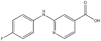 2-[(4-fluorophenyl)amino]pyridine-4-carboxylic acid 구조식 이미지