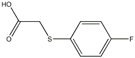 2-[(4-fluorophenyl)sulfanyl]acetic acid Structure