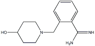 2-[(4-hydroxypiperidin-1-yl)methyl]benzenecarboximidamide 구조식 이미지