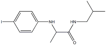 2-[(4-iodophenyl)amino]-N-(2-methylpropyl)propanamide 구조식 이미지