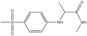 2-[(4-methanesulfonylphenyl)amino]-N-methylpropanamide 구조식 이미지