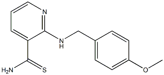 2-[(4-methoxybenzyl)amino]pyridine-3-carbothioamide 구조식 이미지