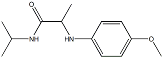 2-[(4-methoxyphenyl)amino]-N-(propan-2-yl)propanamide 구조식 이미지