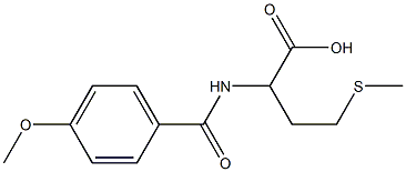 2-[(4-methoxyphenyl)formamido]-4-(methylsulfanyl)butanoic acid 구조식 이미지