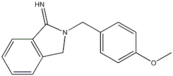 2-[(4-methoxyphenyl)methyl]-2,3-dihydro-1H-isoindol-1-imine Structure