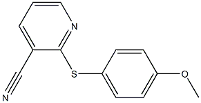2-[(4-methoxyphenyl)sulfanyl]pyridine-3-carbonitrile 구조식 이미지
