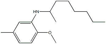 2-methoxy-5-methyl-N-(octan-2-yl)aniline 구조식 이미지