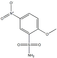 2-methoxy-5-nitrobenzenesulfonamide 구조식 이미지