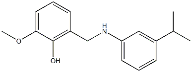 2-methoxy-6-({[3-(propan-2-yl)phenyl]amino}methyl)phenol 구조식 이미지