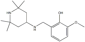 2-methoxy-6-{[(2,2,6,6-tetramethylpiperidin-4-yl)amino]methyl}phenol 구조식 이미지