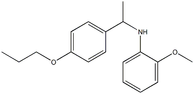 2-methoxy-N-[1-(4-propoxyphenyl)ethyl]aniline Structure