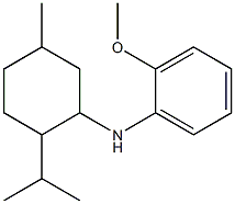 2-methoxy-N-[5-methyl-2-(propan-2-yl)cyclohexyl]aniline 구조식 이미지