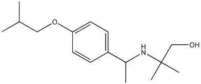 2-methyl-2-({1-[4-(2-methylpropoxy)phenyl]ethyl}amino)propan-1-ol 구조식 이미지