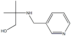 2-methyl-2-[(pyridin-3-ylmethyl)amino]propan-1-ol 구조식 이미지