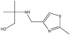 2-methyl-2-{[(2-methyl-1,3-thiazol-4-yl)methyl]amino}propan-1-ol Structure