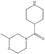 2-methyl-4-(piperidin-4-ylcarbonyl)morpholine Structure