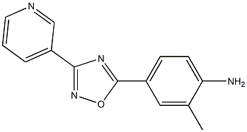 2-methyl-4-[3-(pyridin-3-yl)-1,2,4-oxadiazol-5-yl]aniline Structure