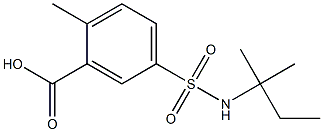 2-methyl-5-[(2-methylbutan-2-yl)sulfamoyl]benzoic acid Structure