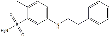 2-methyl-5-[(2-phenylethyl)amino]benzene-1-sulfonamide Structure