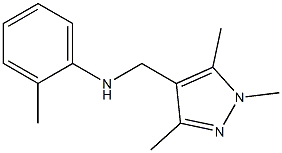 2-methyl-N-[(1,3,5-trimethyl-1H-pyrazol-4-yl)methyl]aniline Structure