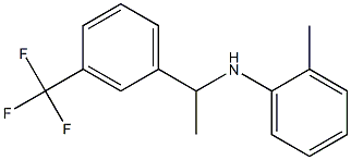 2-methyl-N-{1-[3-(trifluoromethyl)phenyl]ethyl}aniline 구조식 이미지