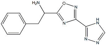 2-phenyl-1-[3-(4H-1,2,4-triazol-3-yl)-1,2,4-oxadiazol-5-yl]ethan-1-amine Structure