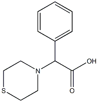 2-phenyl-2-(thiomorpholin-4-yl)acetic acid 구조식 이미지