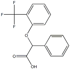 2-phenyl-2-[2-(trifluoromethyl)phenoxy]acetic acid 구조식 이미지
